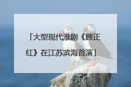 大型现代淮剧《顾正红》在江苏滨海首演