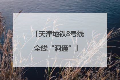 天津地铁8号线全线“洞通”