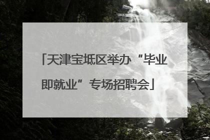 天津宝坻区举办“毕业即就业”专场招聘会