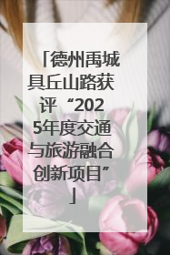 德州禹城具丘山路获评“2025年度交通与旅游融合创新项目”