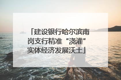 建设银行哈尔滨南岗支行精准“浇灌”实体经济发展沃土