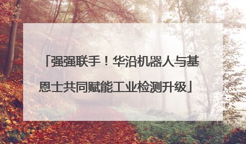 强强联手！华沿机器人与基恩士共同赋能工业检测升级