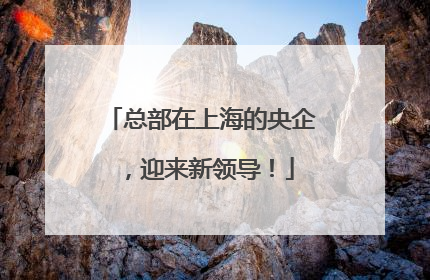 总部在上海的央企，迎来新领导！