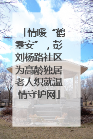 情暖“鹤耋安”，彭刘杨路社区为高龄独居老人织就温情守护网