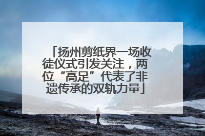 扬州剪纸界一场收徒仪式引发关注，两位“高足”代表了非遗传承的双轨力量