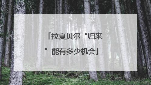 拉夏贝尔“归来”能有多少机会