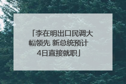 李在明出口民调大幅领先 新总统预计4日直接就职