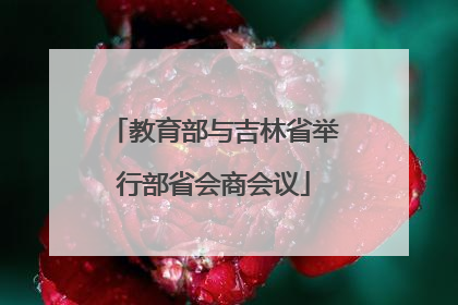 教育部与吉林省举行部省会商会议