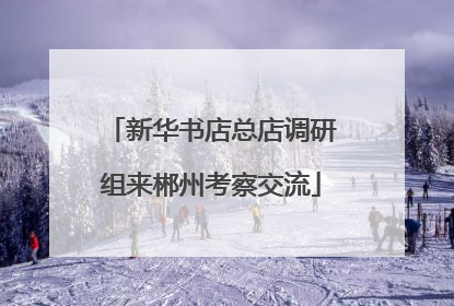 新华书店总店调研组来郴州考察交流