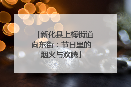 新化县上梅街道向东街：节日里的烟火与欢腾