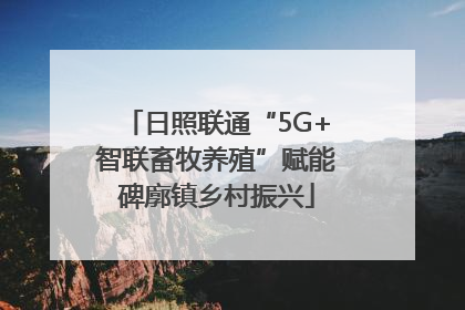 日照联通“5G+智联畜牧养殖”赋能碑廓镇乡村振兴