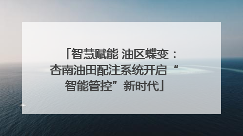 智慧赋能 油区蝶变：杏南油田配注系统开启“智能管控”新时代