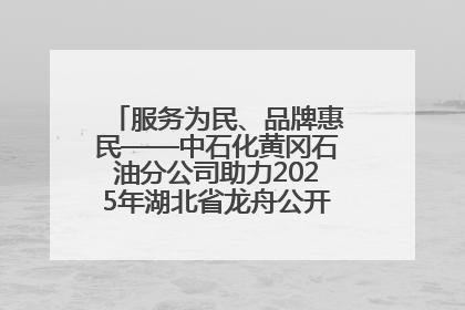服务为民、品牌惠民——中石化黄冈石油分公司助力2025年湖北省龙舟公开赛（黄冈站）