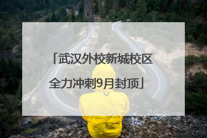 武汉外校新城校区全力冲刺9月封顶