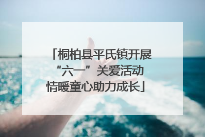 桐柏县平氏镇开展“六一”关爱活动 情暖童心助力成长
