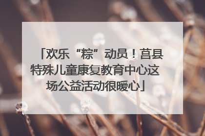 欢乐“粽”动员！莒县特殊儿童康复教育中心这场公益活动很暖心
