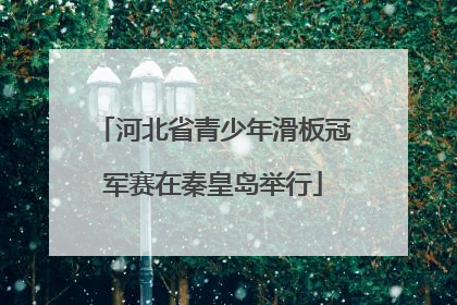 河北省青少年滑板冠军赛在秦皇岛举行