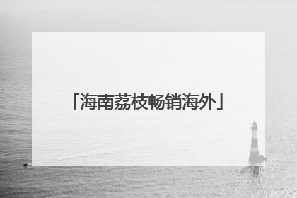 海南荔枝畅销海外