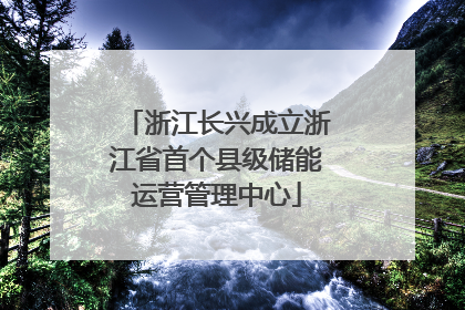 浙江长兴成立浙江省首个县级储能运营管理中心