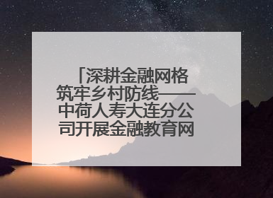 深耕金融网格 筑牢乡村防线——中荷人寿大连分公司开展金融教育网格化宣传活动