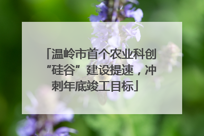 温岭市首个农业科创“硅谷”建设提速，冲刺年底竣工目标
