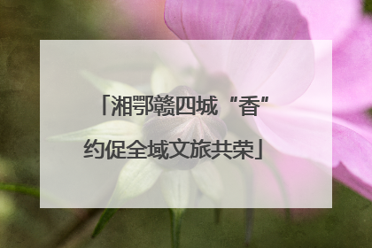 湘鄂赣四城“香”约促全域文旅共荣