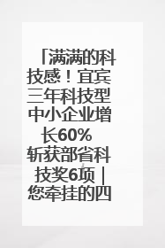 满满的科技感！宜宾三年科技型中小企业增长60% 斩获部省科技奖6项｜您牵挂的四川
