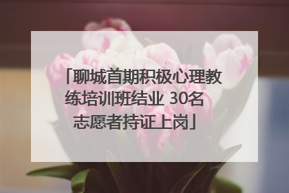 聊城首期积极心理教练培训班结业 30名志愿者持证上岗