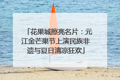 花果城擦亮名片：元江金芒果节上演民族非遗与夏日清凉狂欢