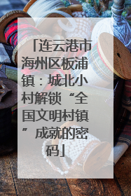 连云港市海州区板浦镇：城北小村解锁“全国文明村镇”成就的密码