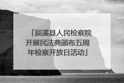 辰溪县人民检察院开展民法典颁布五周年检察开放日活动