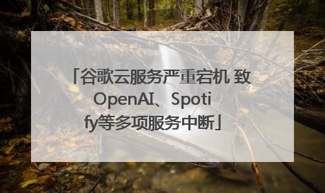 谷歌云服务严重宕机 致OpenAI、Spotify等多项服务中断