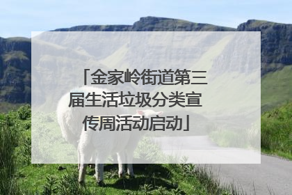 金家岭街道第三届生活垃圾分类宣传周活动启动