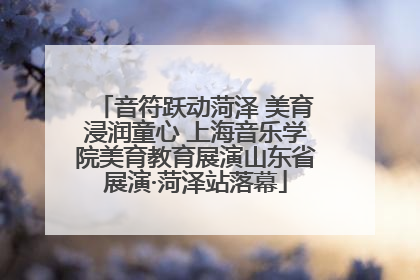 音符跃动菏泽 美育浸润童心 上海音乐学院美育教育展演山东省展演·菏泽站落幕
