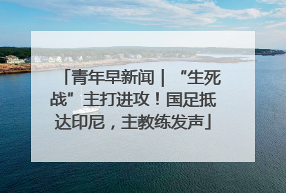 青年早新闻｜“生死战”主打进攻！国足抵达印尼，主教练发声