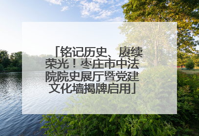 铭记历史、赓续荣光！枣庄市中法院院史展厅暨党建文化墙揭牌启用