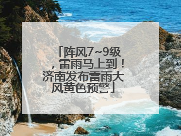 阵风7~9级，雷雨马上到！济南发布雷雨大风黄色预警