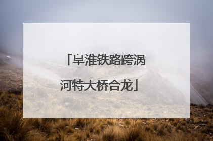 阜淮铁路跨涡河特大桥合龙