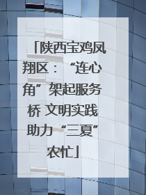 陕西宝鸡凤翔区：“连心角”架起服务桥 文明实践助力“三夏”农忙