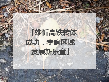 雄忻高铁转体成功，奏响区域发展新乐章