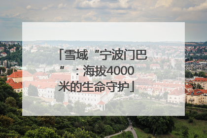 雪域“宁波门巴”：海拔4000米的生命守护