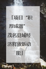 项目“积厚成器” 茂名县域经济释放新动能
