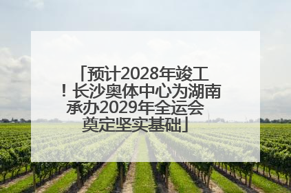 预计2028年竣工！长沙奥体中心为湖南承办2029年全运会奠定坚实基础