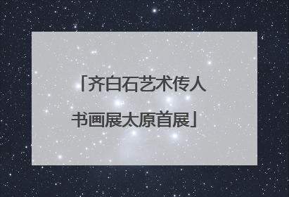 齐白石艺术传人书画展太原首展