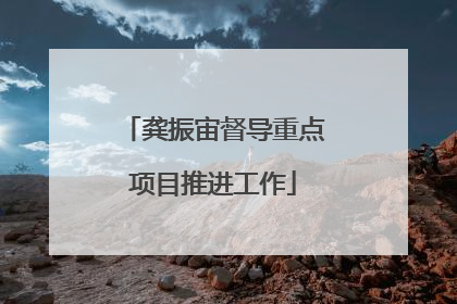 龚振宙督导重点项目推进工作