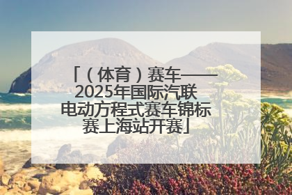 （体育）赛车——2025年国际汽联电动方程式赛车锦标赛上海站开赛