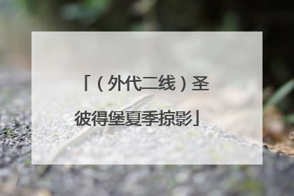 （外代二线）圣彼得堡夏季掠影