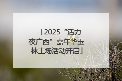 2025“活力夜广西”嘉年华玉林主场活动开启