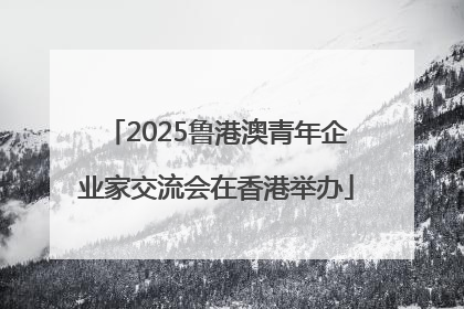 2025鲁港澳青年企业家交流会在香港举办