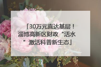 30万元直达基层！淄博高新区财政“活水”激活科普新生态